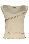 Koszulki i topy damskie - Canotta marki DESIGUAL 26SWTK24_BE2001. Kolor: Beżowy. Kategoria: Odzież. Płeć: Damski. - miniaturka - grafika 1