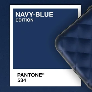 Portfel pikowany na karty Ogon Design Quilted Button - navy blue - Portfele - miniaturka - grafika 8