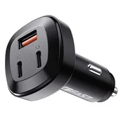 Ładowarki samochodowe - Acefast ładowarka samochodowa 66W 2x USB Typ C / USB, PPS, Power Delivery, Quick Charge 4.0, AFC, FCP, SCP czarny (B3 black) B3 black - miniaturka - grafika 1