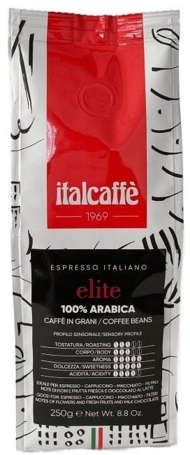 Kawa ziarnista Italcaffe Kawa ziarnista Espresso Italiano Elite Bar 100% Arabica 250g