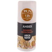 Dezodoranty i antyperspiranty unisex - Arganove, dezodorant mineralny ałunowy roll-on, Amber, 50 ml - miniaturka - grafika 1