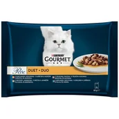 Mokra karma dla kotów - Purina Gourmet PERLE Duet Mięsny 4x85g - miniaturka - grafika 1