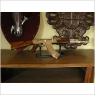 Repliki - broń - ZŁOTY AK-47 KARABIN KAŁASZNIKOW (1086/L) - miniaturka - grafika 1