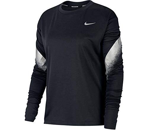 Nike damska bluza z długim rękawem Midlayer Runway Black/(Reflective Silv) L