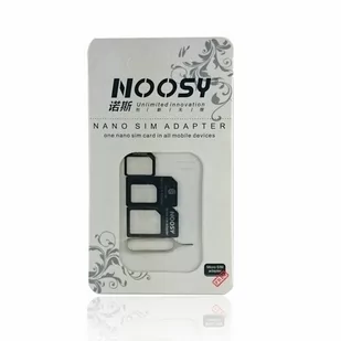 Noosy Adapter Kart Nanosim Microsim Na Sim Iphone Galaxy - Pozostałe akcesoria do telefonów - miniaturka - grafika 4