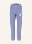 Legginsy - Nike Legginsy Do Biegania Tempo Swoosh Run lila - miniaturka - grafika 1