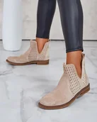 Botki damskie - Royalfashion Botki damskie eko zamszowe Ovilla-38 - miniaturka - grafika 1