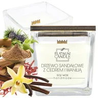Świece - Świeca sojowa zapachowa DRZEWO SANDAŁOWE Z CEDREM I WANILIĄ 90g - miniaturka - grafika 1