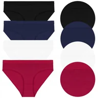 Majtki damskie - 4x FIGI MAJTKI DAMSKIE Bawełniane Kobiece Gładkie Kolorowe MORAJ r. L - miniaturka - grafika 1