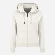 Bluzy damskie - Bluza damska rozpinana streetwear z kapturem Fila FAW0352-10020 S Kremowa (4064556557582) - miniaturka - grafika 1