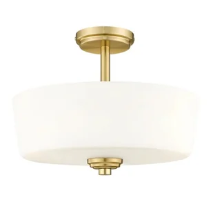 Aspen lampa sufitowa 3xE27 mosiądz/biały C03279BR - Lampy sufitowe - miniaturka - grafika 1