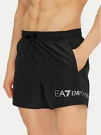 Kąpielówki męskie - EA7 Emporio Armani Szorty kąpielowe 7M000519 AF13049 MC026 Czarny Regular Fit - miniaturka - grafika 1