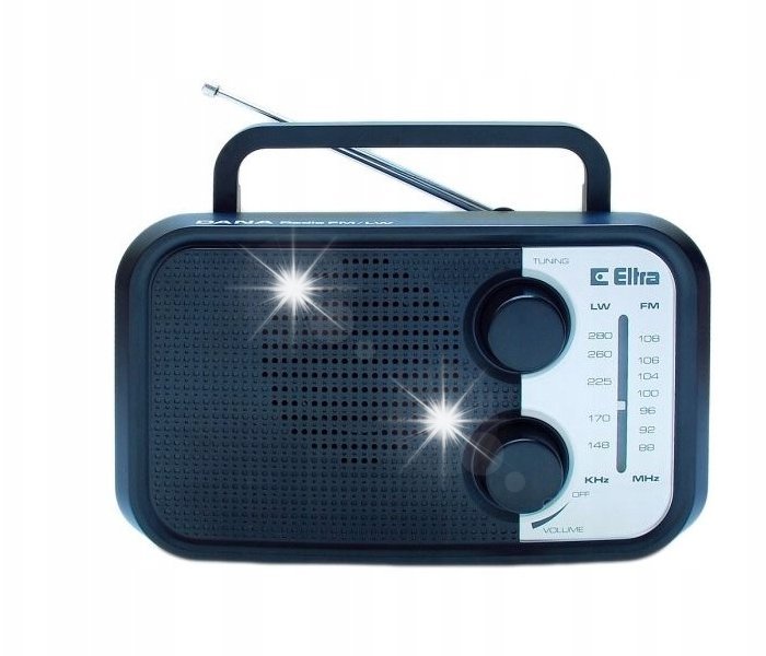Eltra Dana 206 Przenośny Analogowy FM LW Czarny