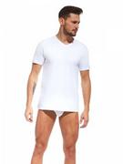Koszulki męskie - Cornette Authentic 201 new biała koszulka męska - miniaturka - grafika 1