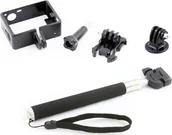 Akcesoria do kamer sportowych - Xrec MONOPOD 110cm + RAMKA FRAME MOUNT do GoPro HERO 4 3+ + 3 - miniaturka - grafika 1