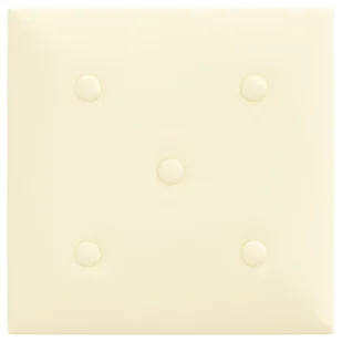 vidaXL Panele ścienne, 12 szt., kremowe, 30x30 cm, sztuczna skóra 343975 - Panele ścienne i boazeria - miniaturka - grafika 6