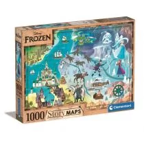 Clementoni Puzzle 1000 Story Maps Frozen - - Puzzle - miniaturka - grafika 1