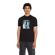 Koszulki męskie - Armani Exchange Męski T-Shirt Regular Fit NYC Image Tee, czarny, L - miniaturka - grafika 1