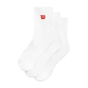 Skarpetki męskie - Skarpetki Wilson Quarter Top Sock 3 Pack Bright White S - miniaturka - grafika 1