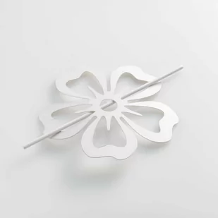 Douceur d'intérieur Douceur dintérieur Spinka do zasłony biała KWIAT 1 sztuka B07PGWQVS4 - Akcesoria do wystroju okien - miniaturka - grafika 1