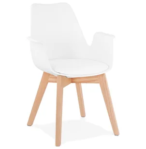 Kokoon Design Krzesło Design Alcapone białe AC02710WHNA - Krzesła - miniaturka - grafika 1