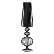 Lampy stojące - Lampa stołowa Aveiro L czarne metalowe rozpórki - miniaturka - grafika 1