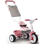 Rowerki trójkołowe - Smoby Rowerek trójkołowy Be Move komfort różowy - miniaturka - grafika 1
