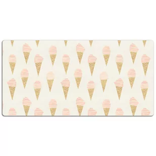 Ochronna podkładka na biurko Różowe lody 120x60 cm, Dywanomat - Podkładki na biurko - miniaturka - grafika 1