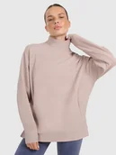 Bluzy damskie - Bluza dresowa do jogi i pilatesu damska 4F 4FWAW25TFSWF589-83S Brązowy M - miniaturka - grafika 1