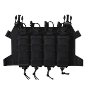 Odzież taktyczna i umundurowanie - Panel Ładownica Direct Action Skeletonized Quad SMG Flap - Czarny - miniaturka - grafika 1