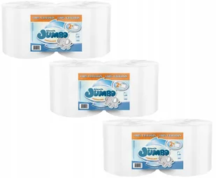 Czyściwo papierowe 2R SŁONIK JUMBO PROFESSIONAL BIAŁE 650 list 2W - 6 Rolek - Papier toaletowy - miniaturka - grafika 1