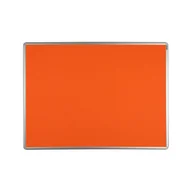 Tablice i flipcharty - ekoTAB Tablica tekstylna ekoTAB w aluminiowej ramie, 90 x 60 cm, pomarańczowa 535097 - miniaturka - grafika 1