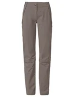 Spodnie damskie - VAUDE Damskie Farley Stretch Capri T-Zip Pants III Spodnie Damskie, Kokos, 32 długo - miniaturka - grafika 1