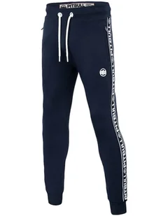 Spodnie sportowe PIT BULL FRENCH TERRY BYRON granatowe-XXL - Spodnie męskie - miniaturka - grafika 1