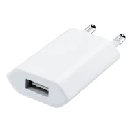 Ładowarki do telefonów - Ładowarka ścienna USB 1A - biała - miniaturka - grafika 1