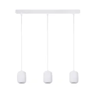 Lampy sufitowe - Potrójna lampa wisząca w białym kolorze SIG 41407 z serii OLO - miniaturka - grafika 1