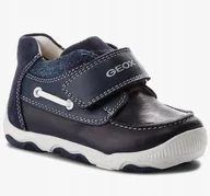 Buty dla dziewczynek - Geox B820Pa Półbuty Dziecięce Na Rzepę 18 Sna - miniaturka - grafika 1