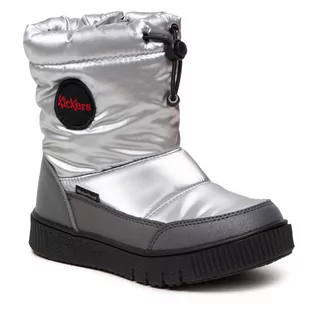 Buty dla chłopców - Śniegowce KICKERS - Atlak KI-830180-30 M Silver 16 - grafika 1