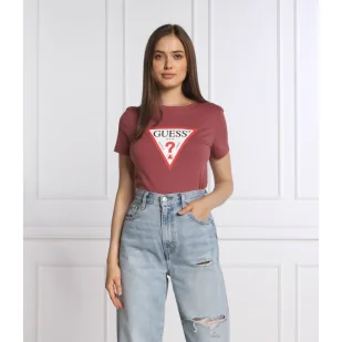 GUESS T-shirt ORIGINAL | Regular Fit - Koszulki i topy damskie - miniaturka - grafika 1