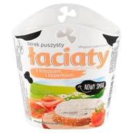 Sery - Łaciaty Serek puszysty z łososiem i koperkiem 150 g - miniaturka - grafika 1