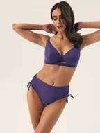 Stroje kąpielowe - Dół od bikini z wysokim stanem Sunrise Esotiq chabrowy XL - miniaturka - grafika 1