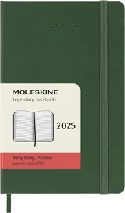 MOLESKINE kalendarz 2025 ZIELONY POCKET HARD DZIENNY (9x14) - Kalendarze - miniaturka - grafika 1