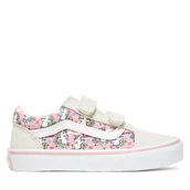 Buty dla dziewczynek - Tenisówki Vans Old Skool V VN000CYDCY71 Écru - miniaturka - grafika 1