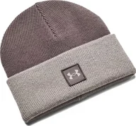 Czapki damskie - Under Armour Czapka zimowa Under Armour Halftime Shallow Cuff brązowa - miniaturka - grafika 1