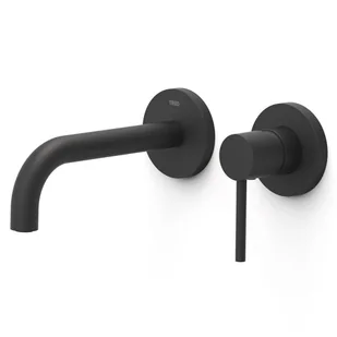 Element natynkowy baterii umywalkowej podtynkowej z krótką wylewką Tres Study czarny mat 26230021NM - Baterie umywalkowe - miniaturka - grafika 1