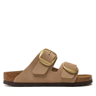 Klapki Birkenstock Arizona Big Buckle Lenb 1024064 Beżowy - Klapki i japonki damskie - miniaturka - grafika 1