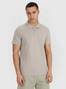 4F Koszulka polo regular męska - szara M - Koszulki męskie 4F Koszulka polo regular męska - szara M - Koszulki męskie - miniaturka - grafika 1