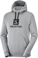 Bluzy sportowe męskie - Salomon Bluza Outlife Pullover Hoody Medium Grey C15286 - miniaturka - grafika 1