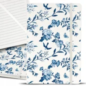 Notesy i bloczki - Notatnik Notes Planer A5 BIAŁY KWIATKI Flower Wz - miniaturka - grafika 1