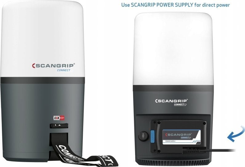 Scangrip Nieoślepiająca akumulatorowa lampa robocza 360 stopni 6000 lm AREA 6 CONNECT 03.6108C